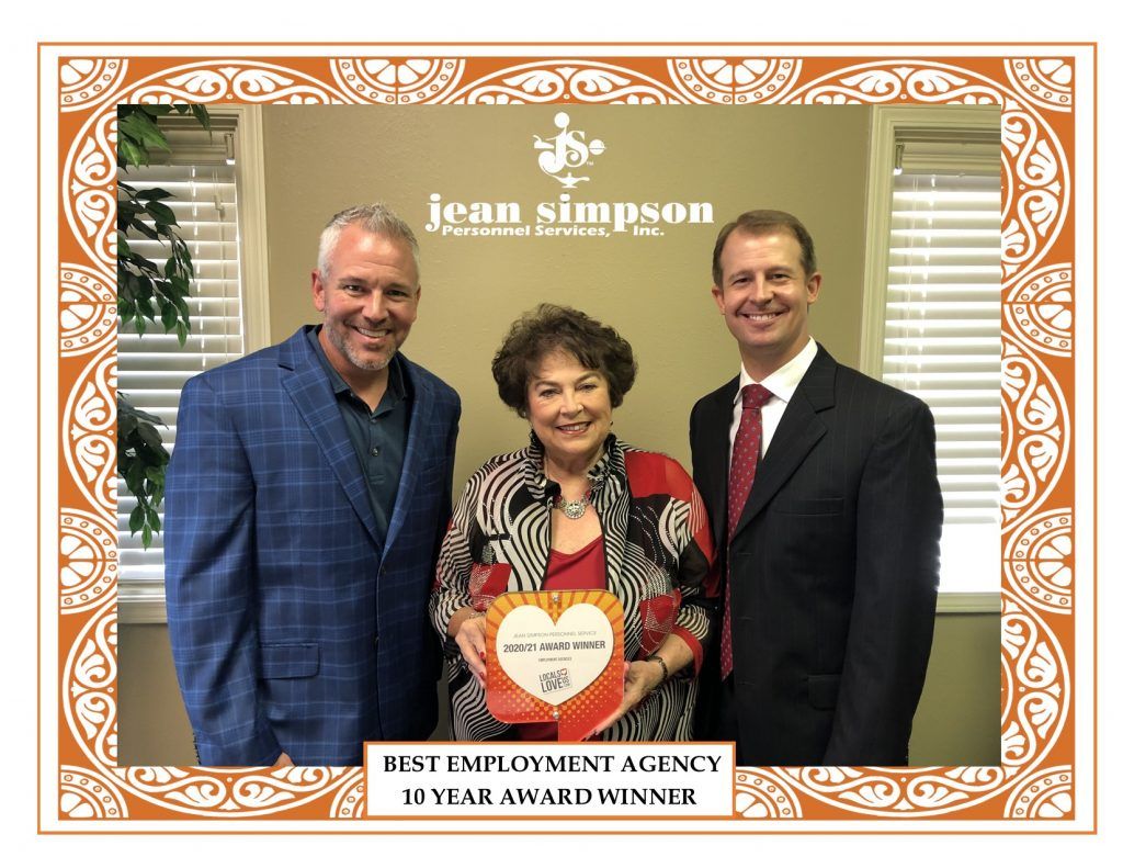Jean Simpson Locals Do Love Us - Shreveport - Longview - Jean Simpson Personnel Services