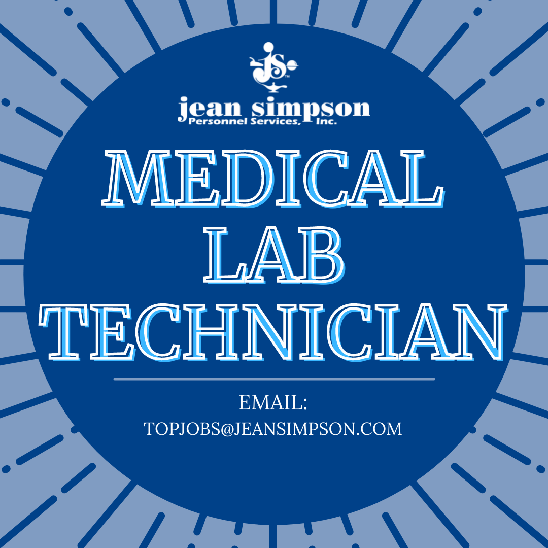 Medical Lab Technician Shreveport Longview Jean Simpson Personnel 