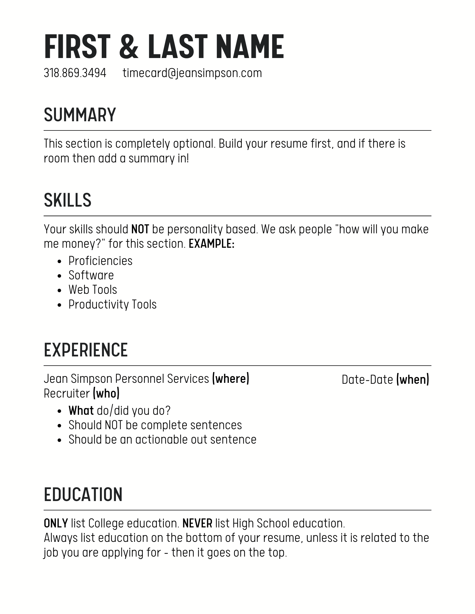 how do i make my resume stand out in 2023